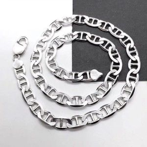 Sterling Silver 9mm 20" Mariner Chain